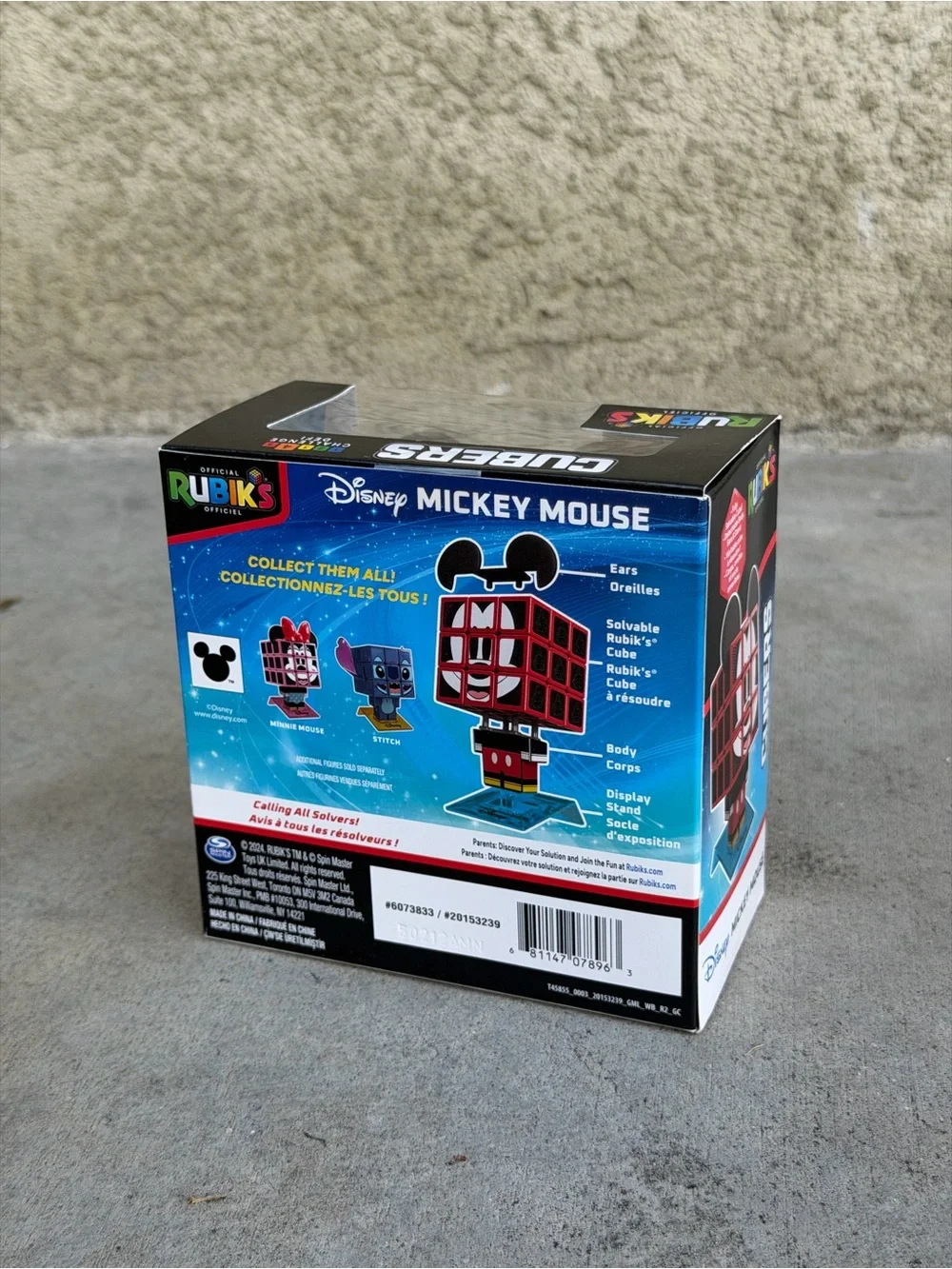 Disney Mickey Mouse Red and Black Rubik's Cubers Puzzle